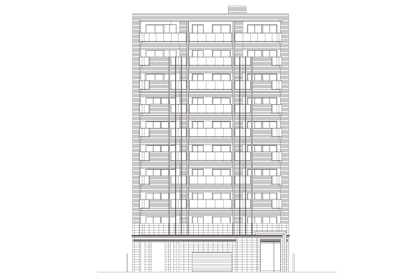 Features of the building.  [appearance] Some private sense of 10-storey ・ Total 27 House. Also, Full of sense of openness corner dwelling unit rate ・ About 66%. Smart Residence to meet the urban to find the own way style is born (Rendering Illustration)