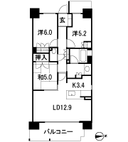 Floor: 3LDK, the area occupied: 72.5 sq m, Price: 38,107,000 yen