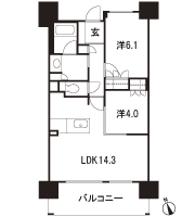 Floor: 2LDK, occupied area: 55.55 sq m, Price: 23,900,000 yen ・ 24,900,000 yen