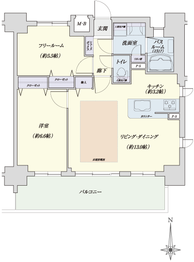 Floor: 1LDK + F (storeroom), the occupied area: 60.28 sq m, Price: 32,362,000 yen