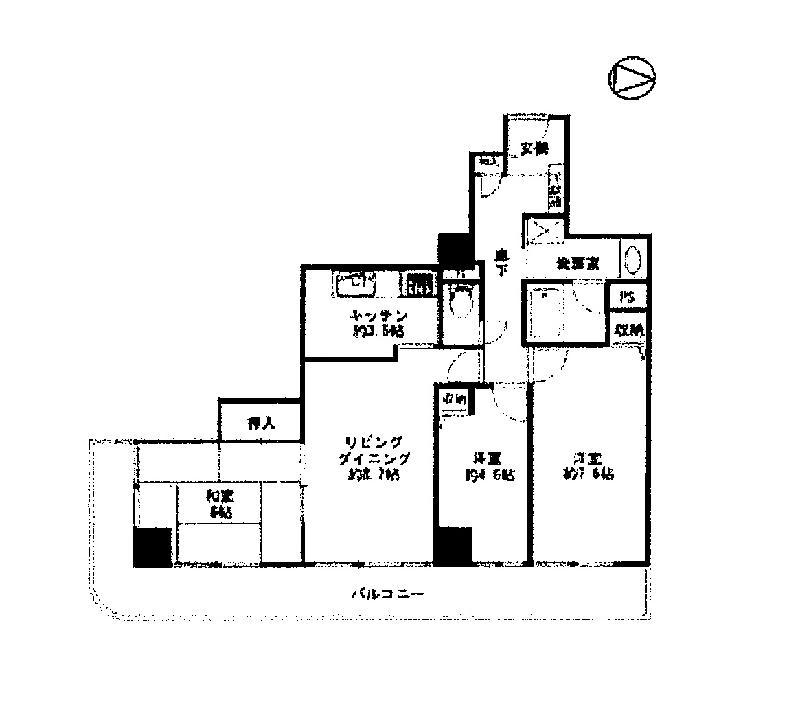 Floor plan. 3LDK, Price 27 million yen, Occupied area 68.64 sq m , Balcony area 17.88 sq m