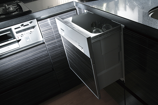 Kitchen.  [Dishwasher] Standard equipped with a convenient dishwasher to the rear clean up. And out is easy to slide type (same specifications)