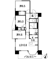 Floor: 3LDK, occupied area: 70.71 sq m, Price: 45.5 million yen