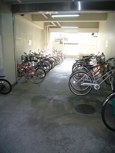 Parking lot. Bicycle also always orderly ☆ 
