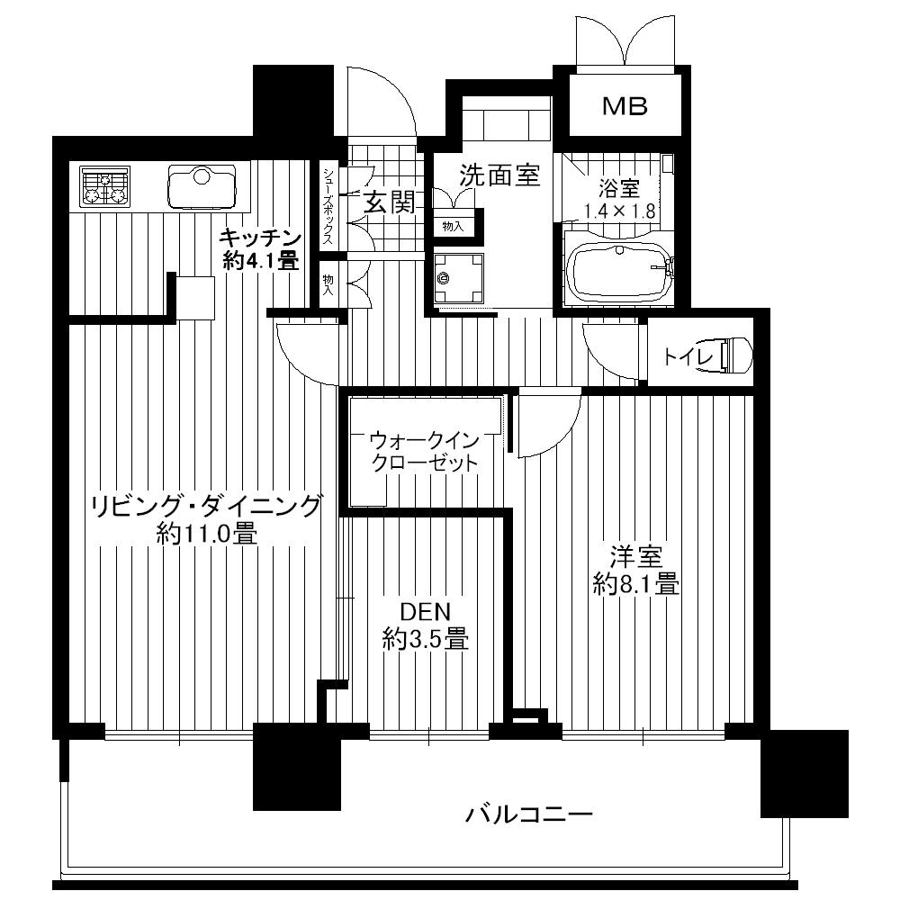 Floor plan. 1LDK + S (storeroom), Price 33 million yen, Occupied area 62.07 sq m , Balcony area 16.07 sq m
