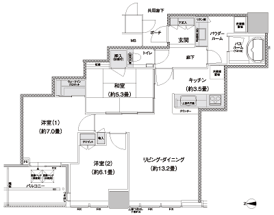 Floor: 3LDK + walk-in closet, the occupied area: 75.78 sq m, Price: 45.8 million yen