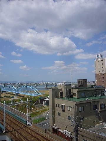 View. Yodogawa river bed will look down from the veranda (^. ^) / ~~~