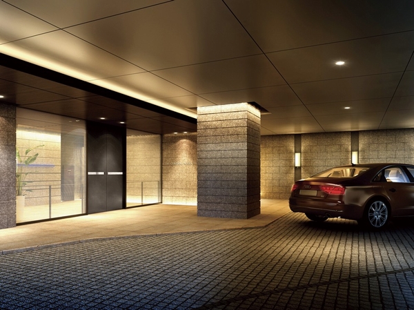  [Coach Entrance] To coach entrance to the doorway of when using the car, Installing a carport. Praise style, Greet proud of the guest space, It is also useful to the loading and unloading of getting on and off and the luggage of a rainy day. Rendering