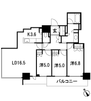 Floor: 3LDK, occupied area: 84.18 sq m, Price: 60,999,029 yen ・ 61,508,203 yen