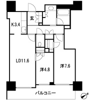 Floor: 2LDK, occupied area: 64.25 sq m, Price: 40,122,901 yen