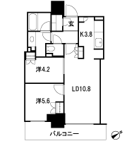 Floor: 2LDK, occupied area: 56.51 sq m, Price: 35,132,997 yen ~ 36,660,519 yen