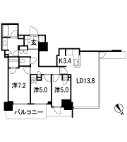 Floor: 3LDK, occupied area: 80.77 sq m, Price: 58,962,333 yen ~ 67,720,124 yen