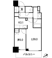 Floor: 1LDK, occupied area: 42.13 sq m, Price: 34,318,318 yen ・ 34,420,154 yen