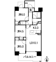 Floor: 3LDK, occupied area: 61.62 sq m, Price: 29,356,000 yen ~ 32,515,000 yen