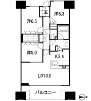 Floor: 3LDK, occupied area: 73.38 sq m, Price: 38.5 million yen