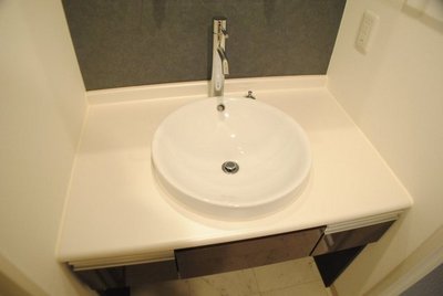Washroom. Stylish wash basin