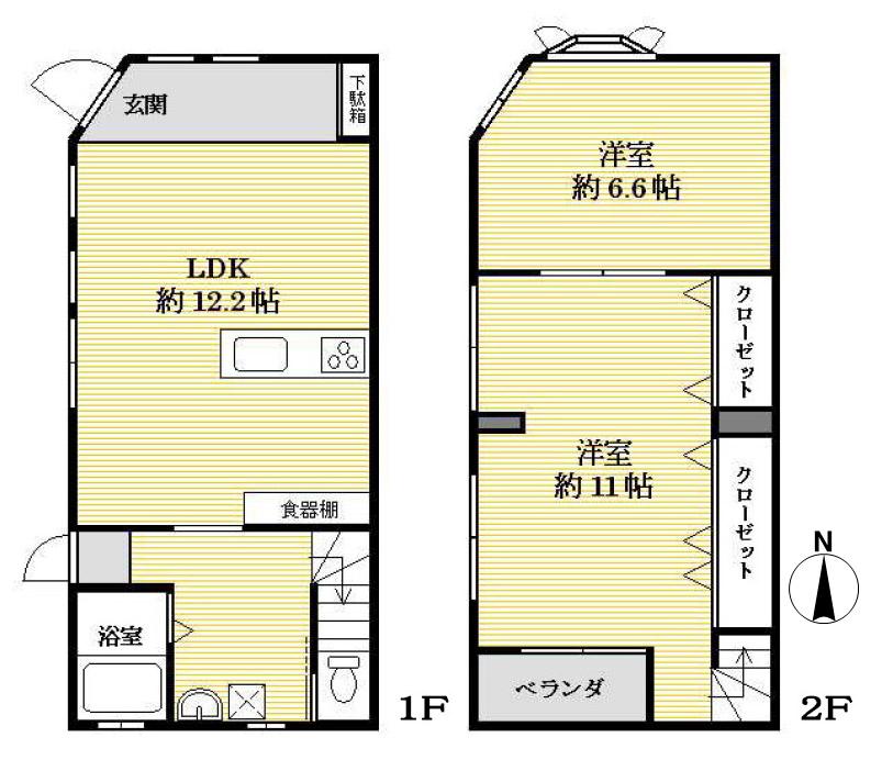 Floor plan. 22,800,000 yen, 2LDK, Land area 46.25 sq m , Instead of building area 71.94 sq m Sumuidake, Workshop ・ General store ・ Even as a studio, etc., It is enough to consider can be home. 