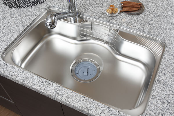 Kitchen.  [Wide & quiet design sink] Big pot is also easy to wash wide sink, Water is quiet specification to reduce the I sound (same specifications)