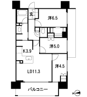 Floor: 3LDK, occupied area: 71.09 sq m