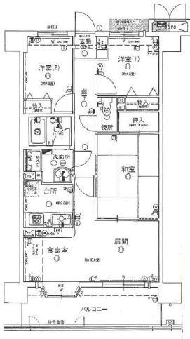 Floor plan. 3LDK, Price 16.3 million yen, Occupied area 60.72 sq m , Balcony area 10.44 sq m renovated, You can immediately move.