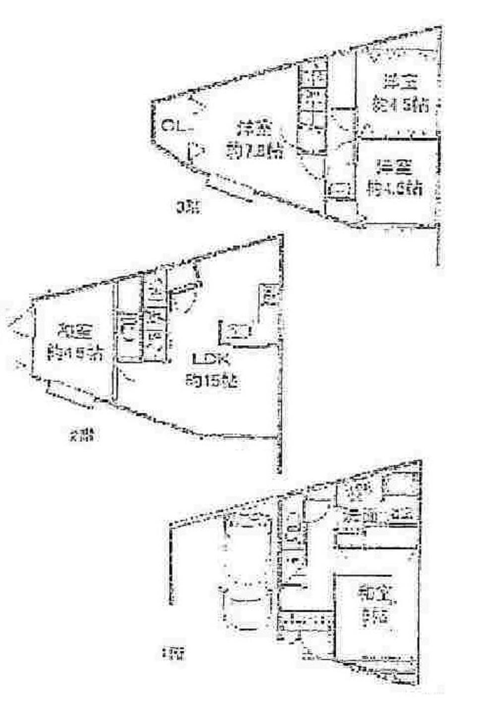 Floor plan. 23.8 million yen, 5LDK, Land area 60.22 sq m , Building area 127.71 sq m