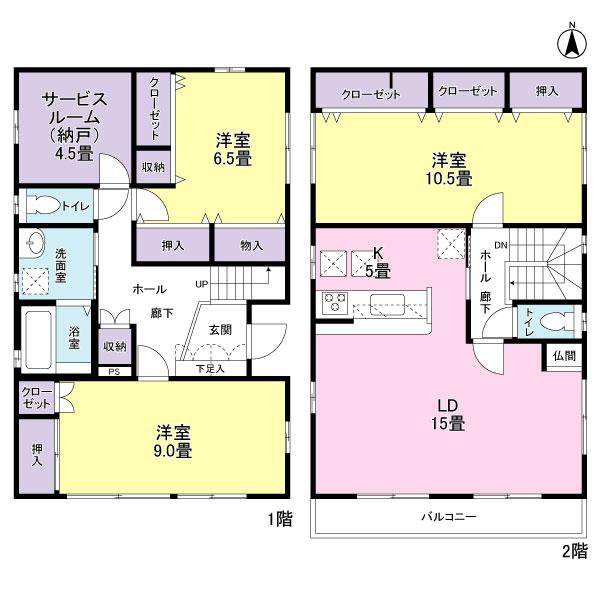 Floor plan. 37,800,000 yen, 3LDK + S (storeroom), Land area 111.5 sq m , Building area 125.86 sq m