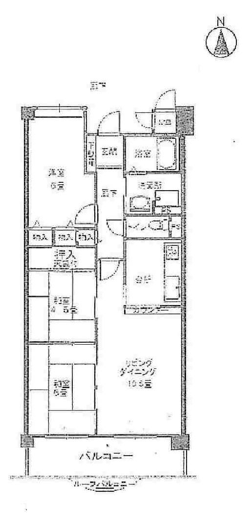 Floor plan. 3LDK, Price 11.7 million yen, Occupied area 68.54 sq m , Balcony area 11.02 sq m