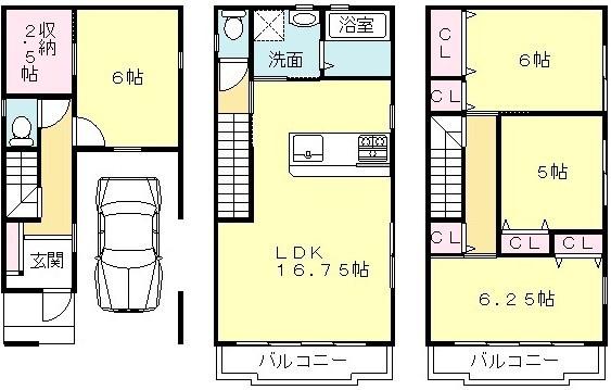 Floor plan. 31,800,000 yen, 4LDK, Land area 61.29 sq m , Building area 99.62 sq m