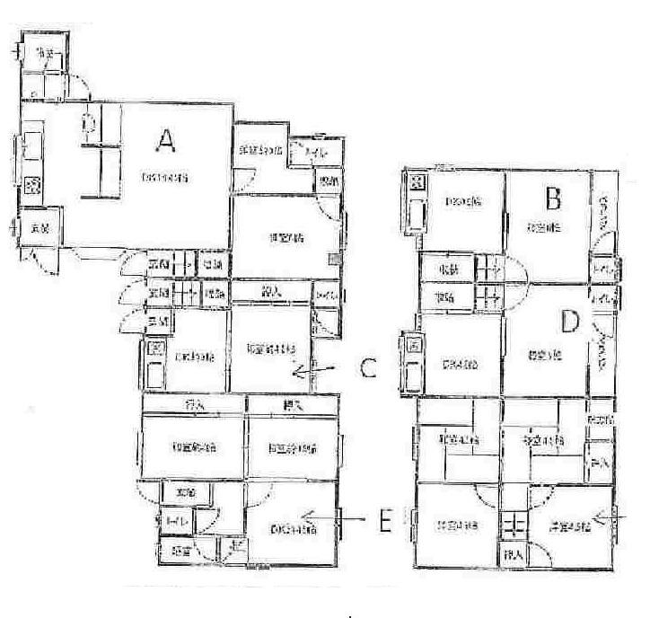 Floor plan. 22 million yen, 12LDK, Land area 134.97 sq m , Building area 148.05 sq m