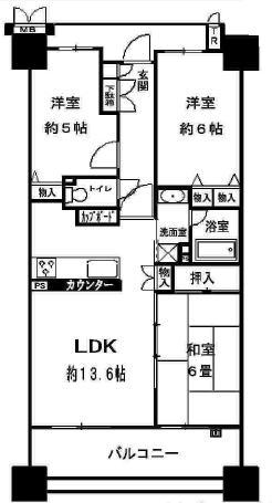 Floor plan. 3LDK, Price 15.9 million yen, Occupied area 66.16 sq m , Balcony area 11.78 sq m and Yes to clean renovation. Please check once by all means.