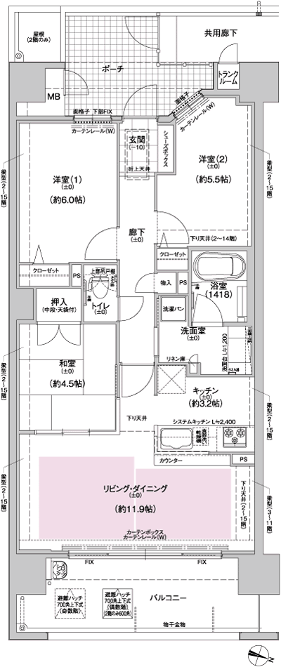 Floor: 3LDK, occupied area: 70.46 sq m, Price: 20.8 million yen ~ 24,900,000 yen