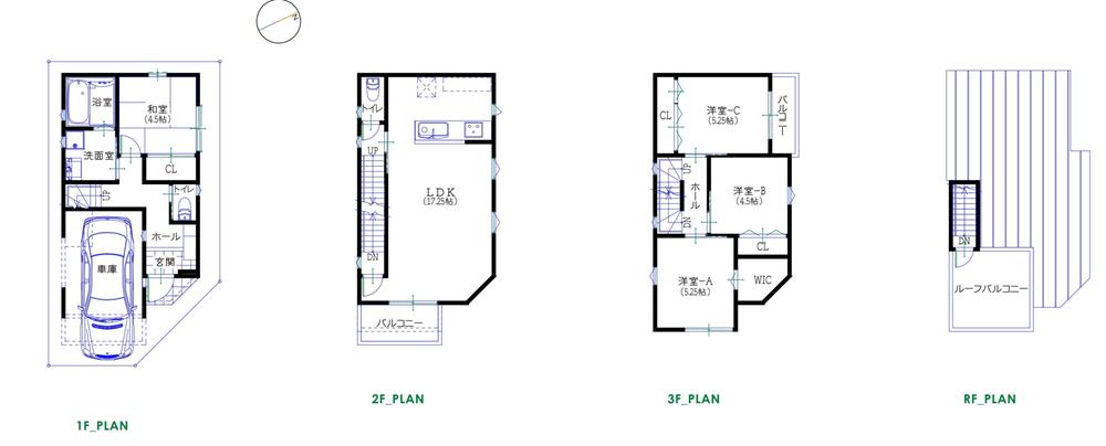 Other building plan example. Building plan example ( B No. land) Building Price    17.1 million yen, Building area 95.03  sq m