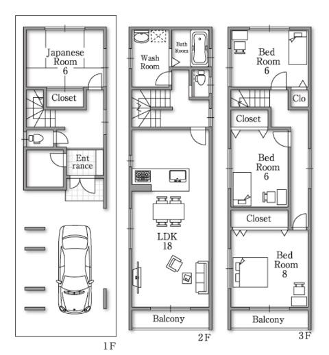 Floor plan. 38,800,000 yen, 4LDK, Land area 62 sq m , Floor free per building area 115.02 sq m reference plan