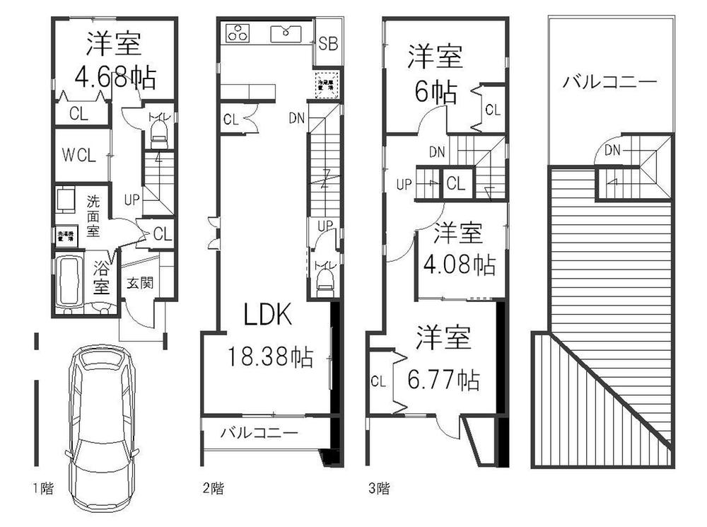 Building plan example (floor plan). Plan B (roof balcony plan) 115.74   sq m