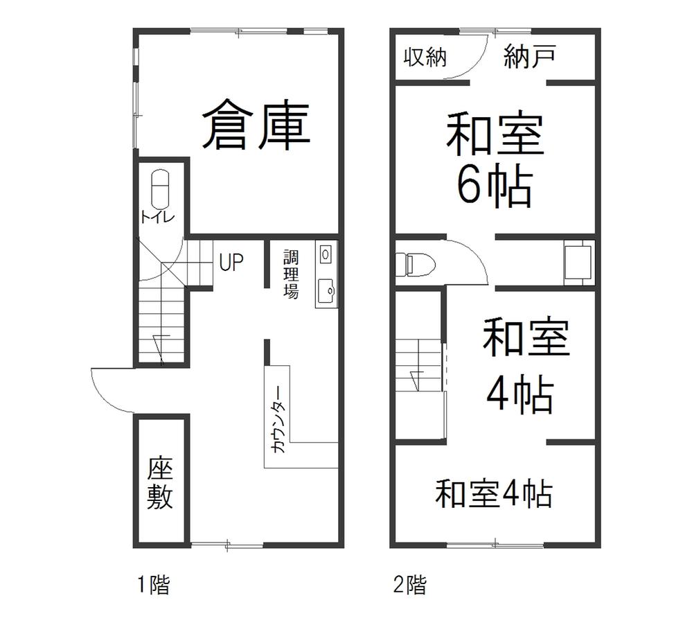Floor plan. 18,800,000 yen, 3K, Land area 44.72 sq m , Building area 44.72 sq m