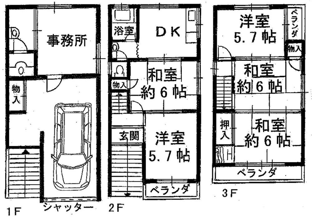 Floor plan. 14 million yen, 5DK, Land area 52.46 sq m , Building area 108.27 sq m