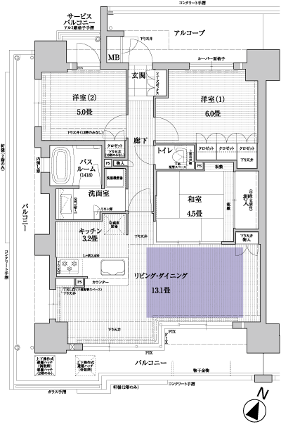 Floor: 3LDK, the area occupied: 70.4 sq m, Price: 32,640,000 yen