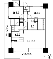 Floor: 2LDK + DEN, the area occupied: 70.4 sq m, Price: 32,640,000 yen