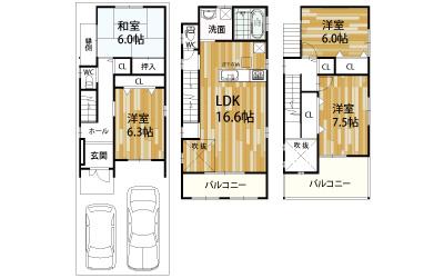 Floor plan. 32,800,000 yen, 4LDK, Land area 82.76 sq m , Building area 106.03 sq m