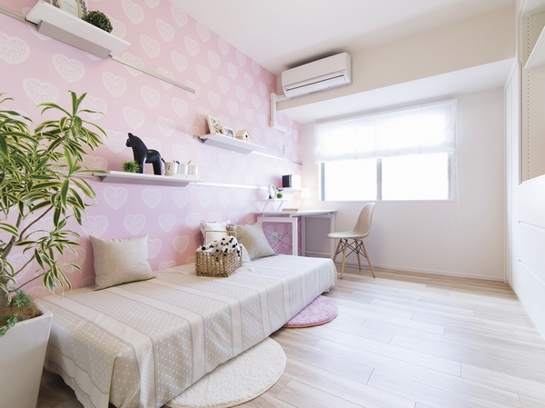 Children's room, DEN, etc., Versatile according to the family structure and lifestyle Western-style (2). Corner pillar type is not out, The adoption of the sliding door, Easy to furniture placement, Room space is also spacious
