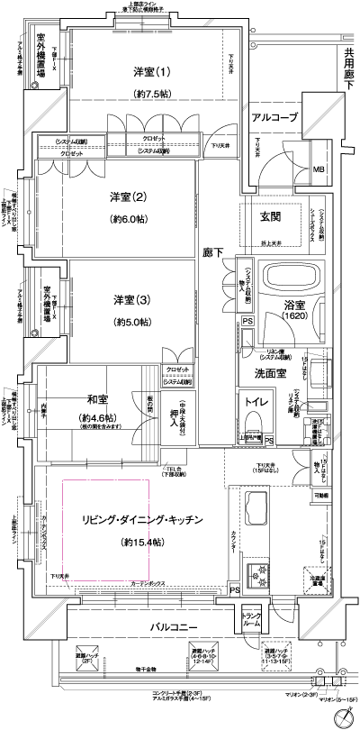 Floor: 4LDK, occupied area: 90 sq m, Price: 34,830,000 yen ~ 37,300,000 yen