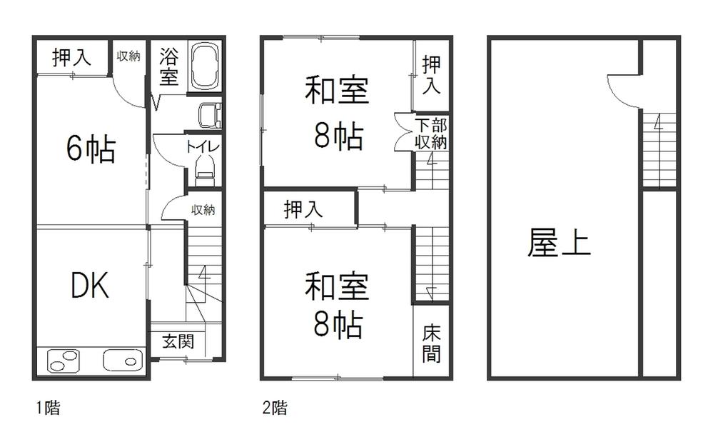 Floor plan. 10.5 million yen, 3DK, Land area 45.88 sq m , Building area 72.36 sq m