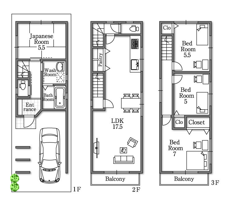 Floor plan. 28.8 million yen, 4LDK, Land area 50.33 sq m , Floor free per building area 110.16 sq m reference plan