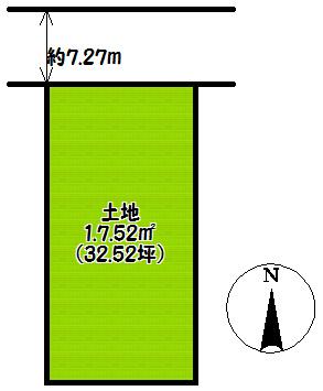 Compartment figure. Land price 34,140,000 yen, Land area 107.5 sq m