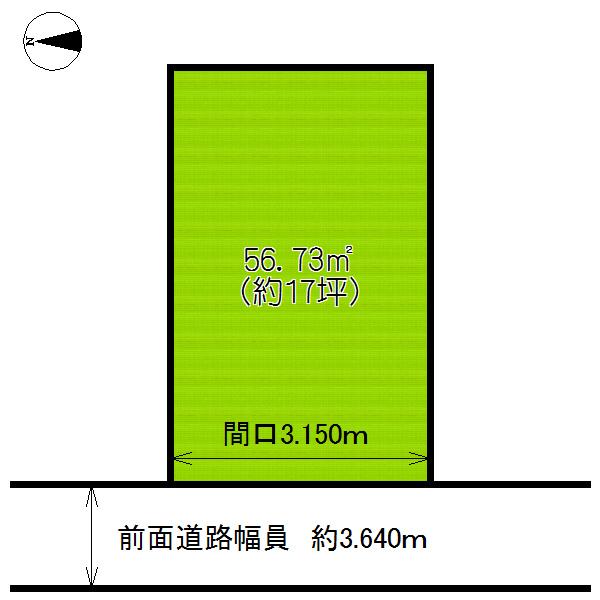Compartment figure. Land price 14.2 million yen, Land area 56.73 sq m