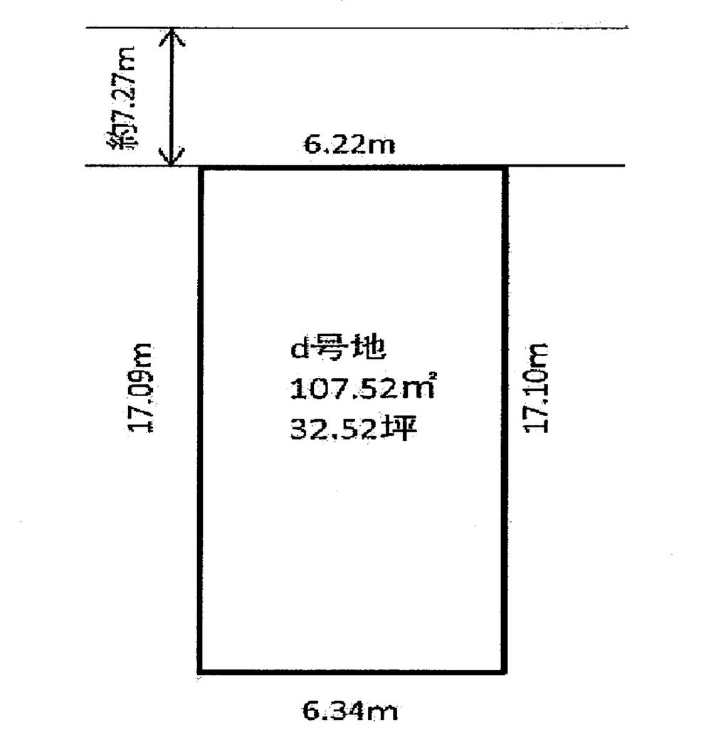Compartment figure. Land price 34,140,000 yen, Land area 107.52 sq m