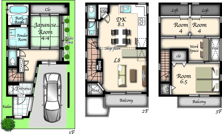 Floor plan. (No. 18 locations), Price 38,800,000 yen, 4LDK, Land area 59.8 sq m , Building area 107.58 sq m