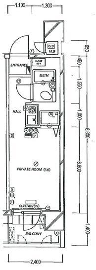 Floor plan. Price $ 40,000, Occupied area 16.81 sq m , Balcony area 3.36 sq m