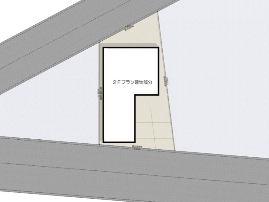 Compartment figure. Land price 30,800,000 yen, Land area 106.07 sq m 2 storey plan layout drawing