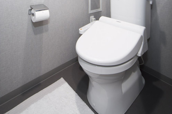 Toilet.  [Bidet function toilet] Dated comfortable bidet function, Toilet Borderless shape. Twin tornado cleaning, It dropped efficiently dirt with less water, To reduce the cleaning sound (same specifications)